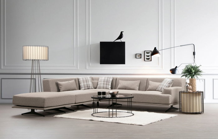 Atelier Del Sofa Bentley Corner Beige
